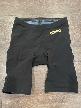 Arena Men’s Black/Gold Powerskin Carbon Air2 Jammer Racing Suit Size 30 NIB